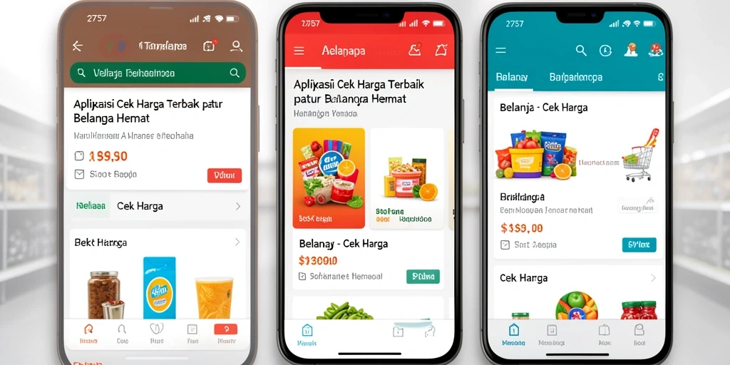 Antarmuka aplikasi Cek Harga 2757 yang mudah digunakan.
