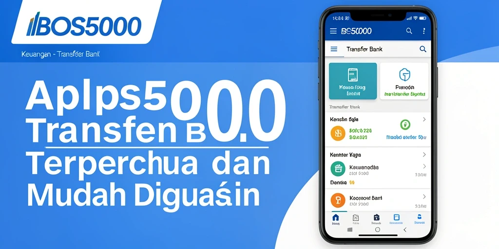 Tampilan antarmuka BOS5000 yang modern dan fungsional untuk Transfer Bank.