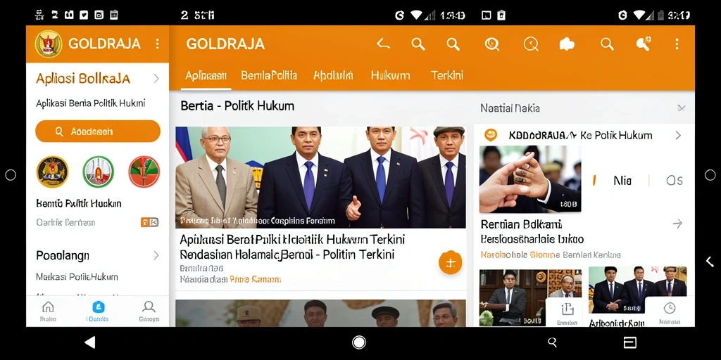 Tampilan antarmuka GOLDRAJA yang informatif dan user-friendly.