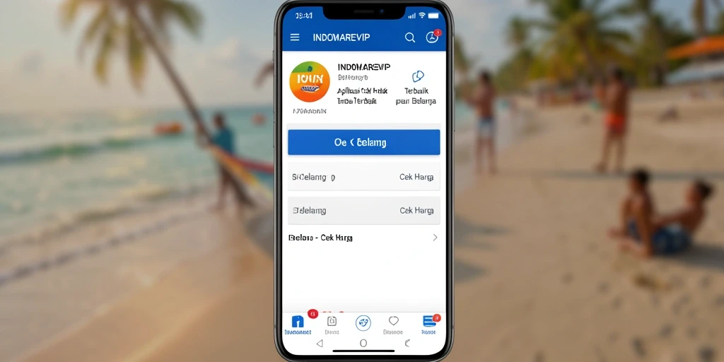 Tampilan aplikasi INDOMAREVIP untuk Cek Harga produk.
