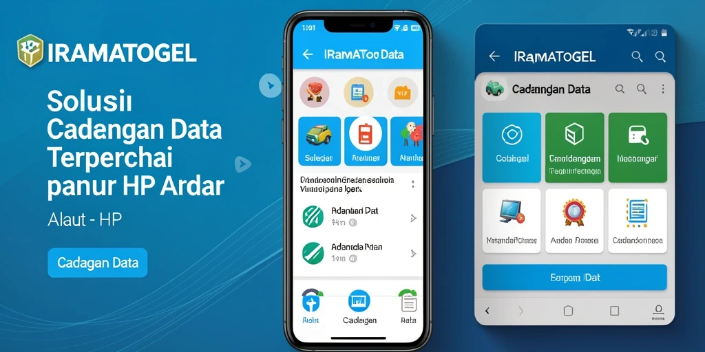 Antarmuka IRAMATOGEL menampilkan fungsi cadangan data yang sederhana dan efisien.