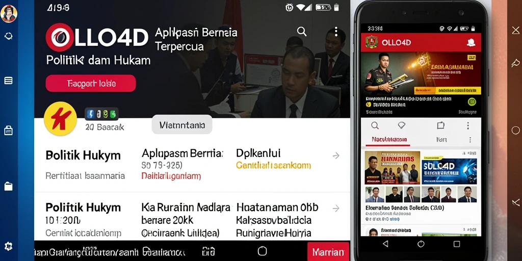 Tampilan antarmuka OLLO4D yang sederhana dan informatif.