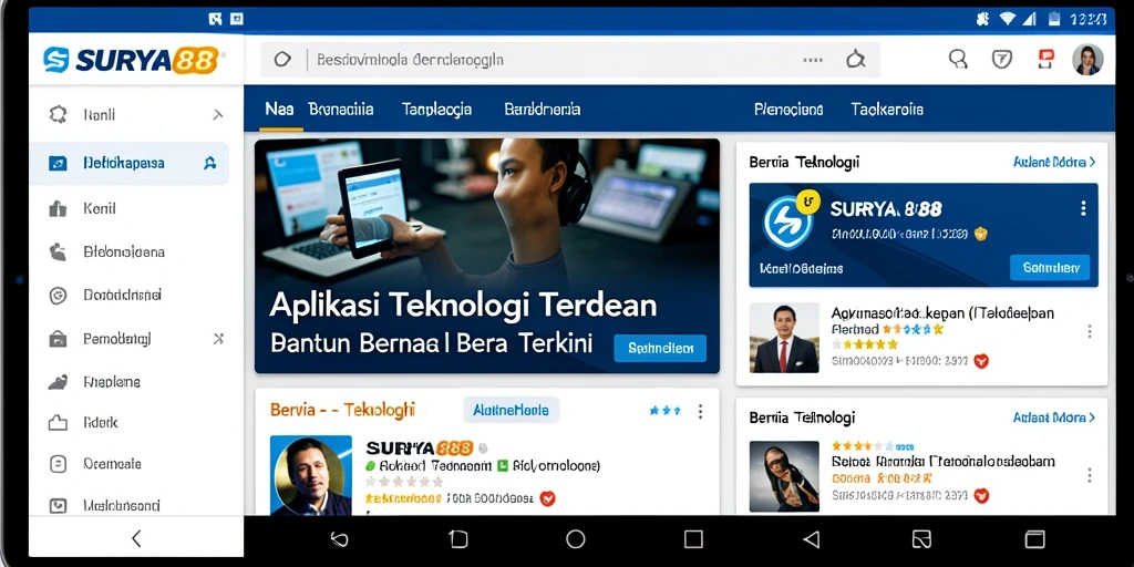 Tampilan antarmuka SURYA88 yang informatif dan menarik.