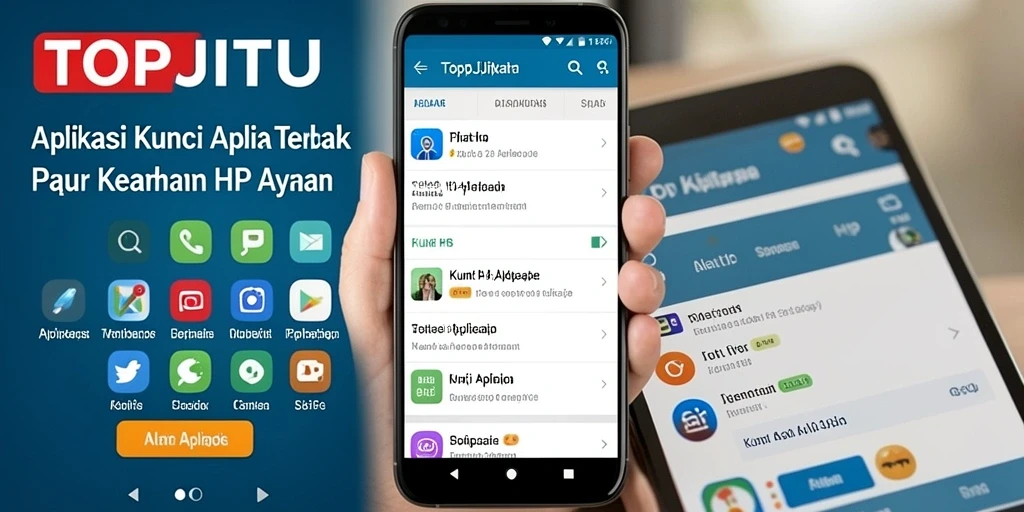 Tampilan antarmuka aplikasi Kunci Aplikasi TOPJITU yang modern dan user-friendly.