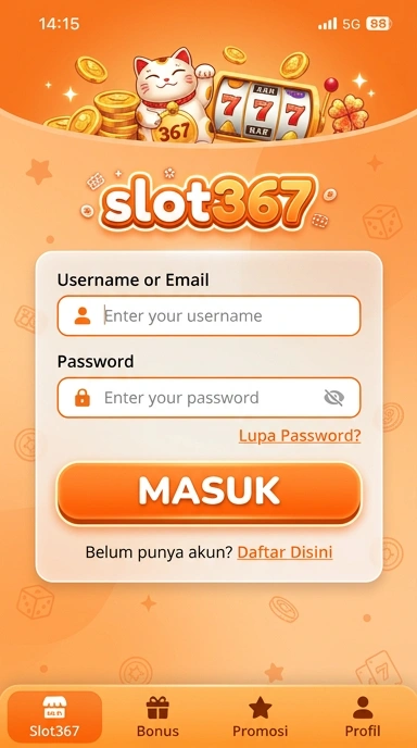 Masuk Akun Anda di slot367 Dengan Mudah